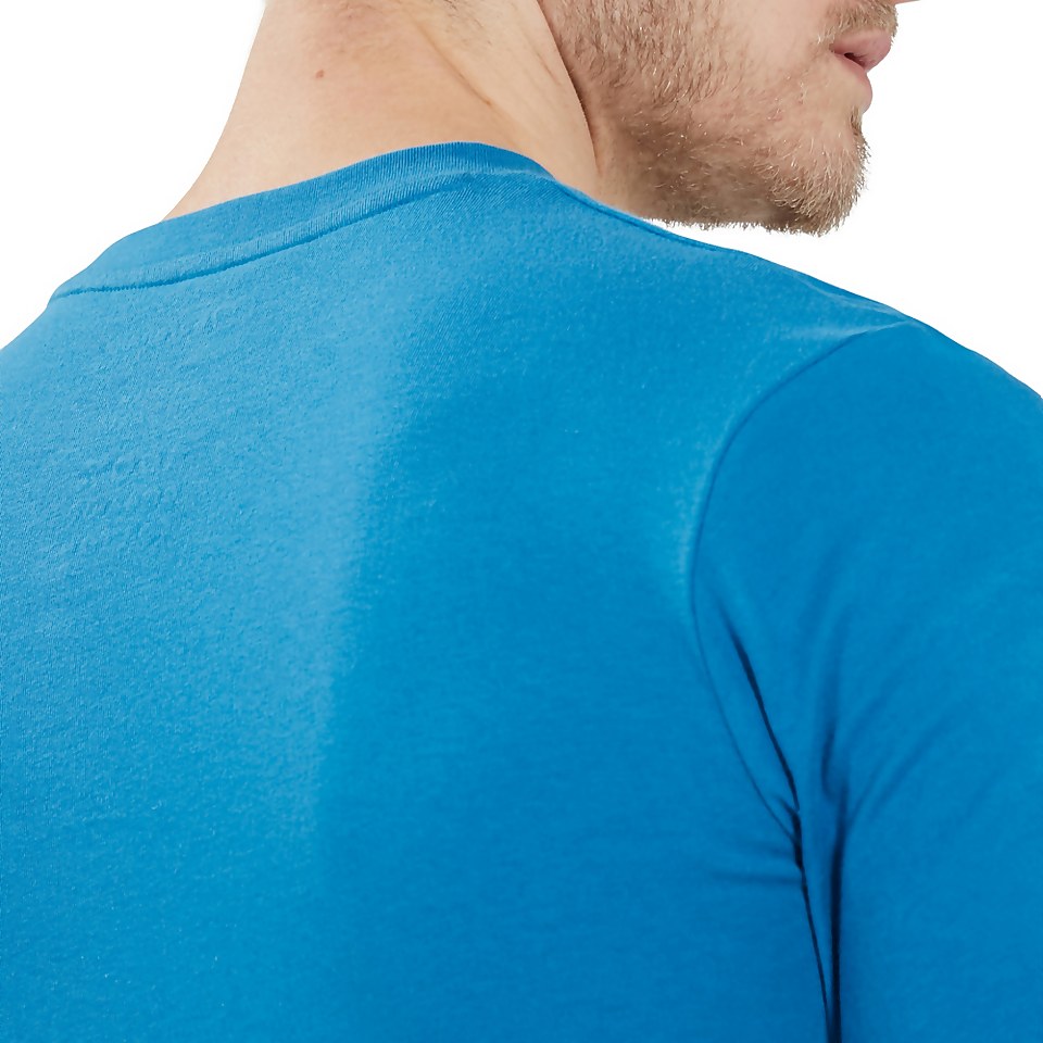 Men's Organic Big Classic Logo T-Shirt Blue