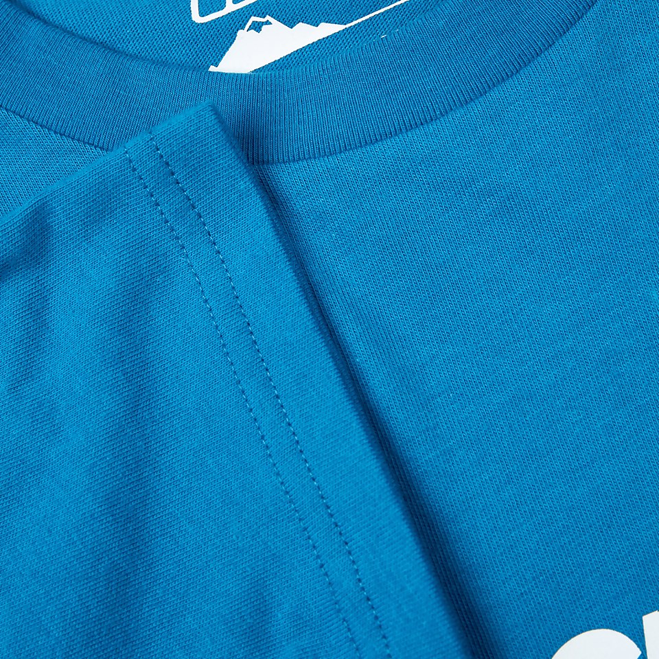 Men's Organic Big Classic Logo T-Shirt Blue