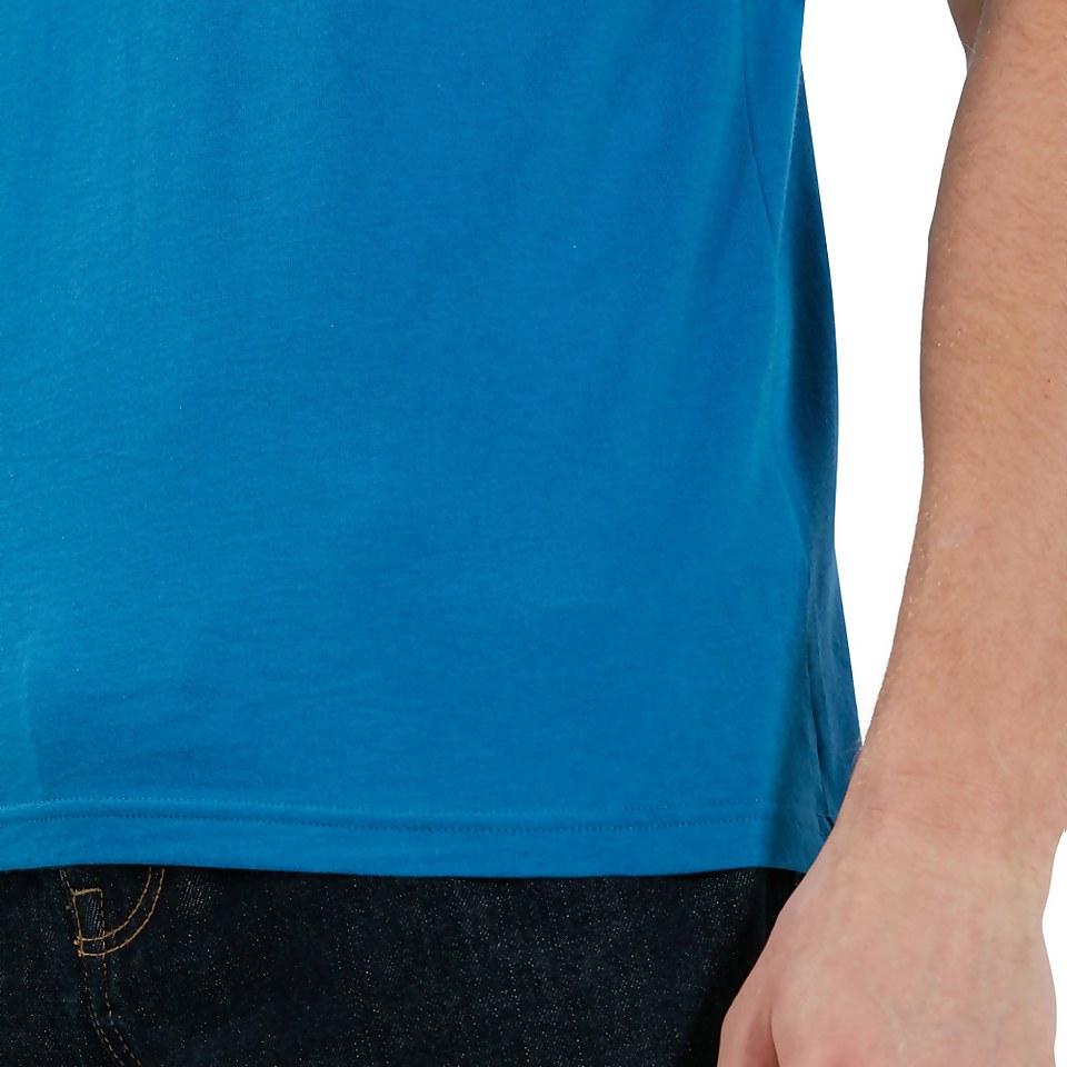 Men's Organic Big Classic Logo T-Shirt Blue