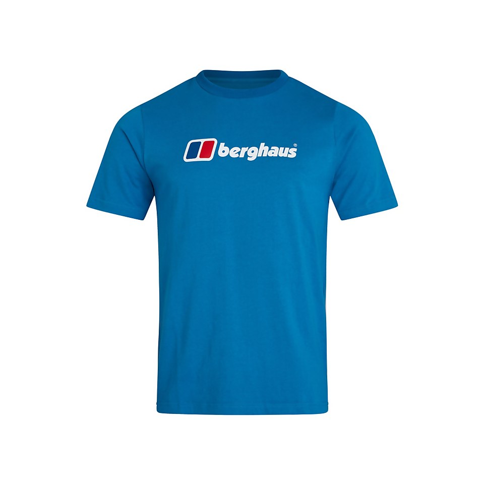 Men's Organic Big Classic Logo T-Shirt Blue