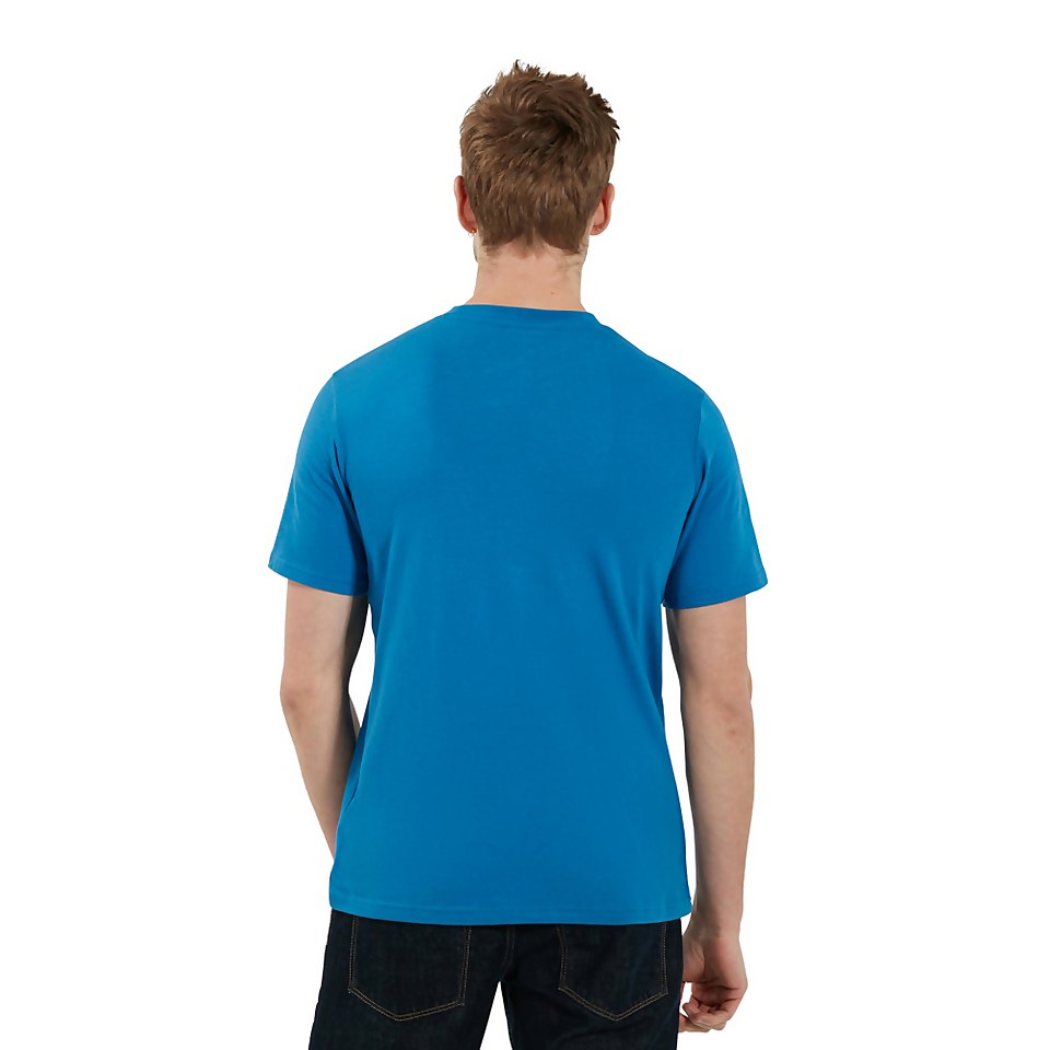 Men's Organic Big Classic Logo T-Shirt Blue