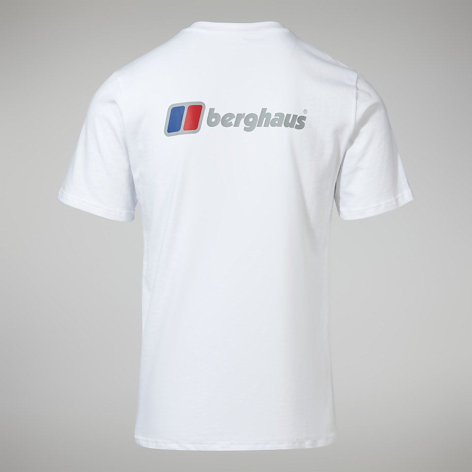 Organic Front & Back Logo T-Shirt für Herren - Weiß