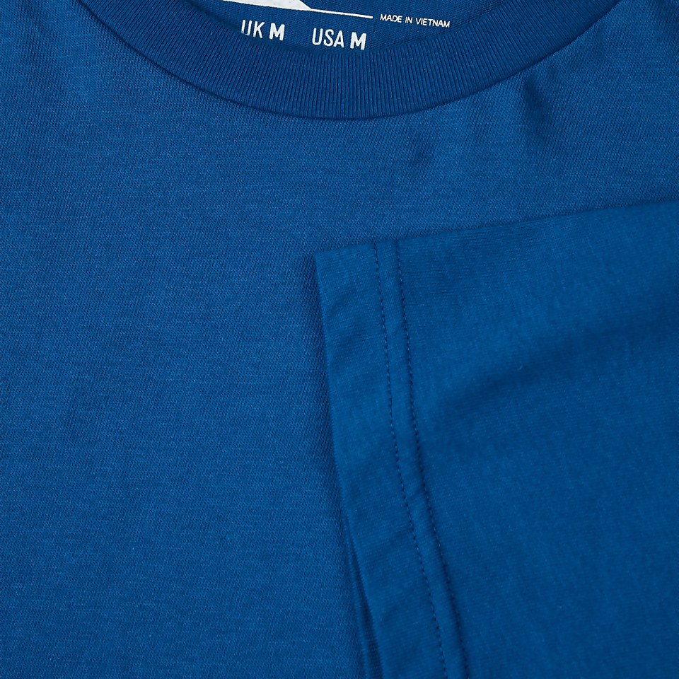 Organic Front & Back Logo T-Shirt Blue