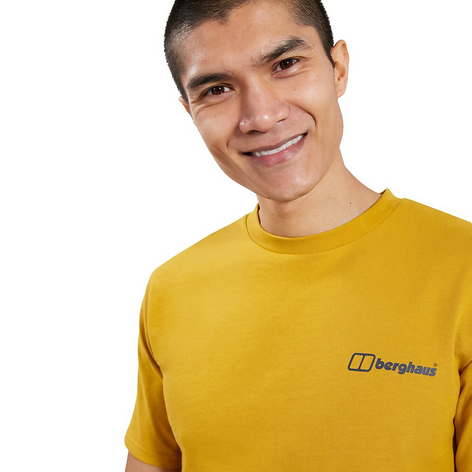 Men's Organic Colour Logo T-Shirt Brown