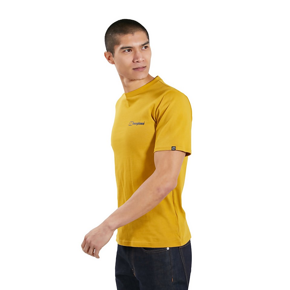 Men's Organic Colour Logo T-Shirt Brown