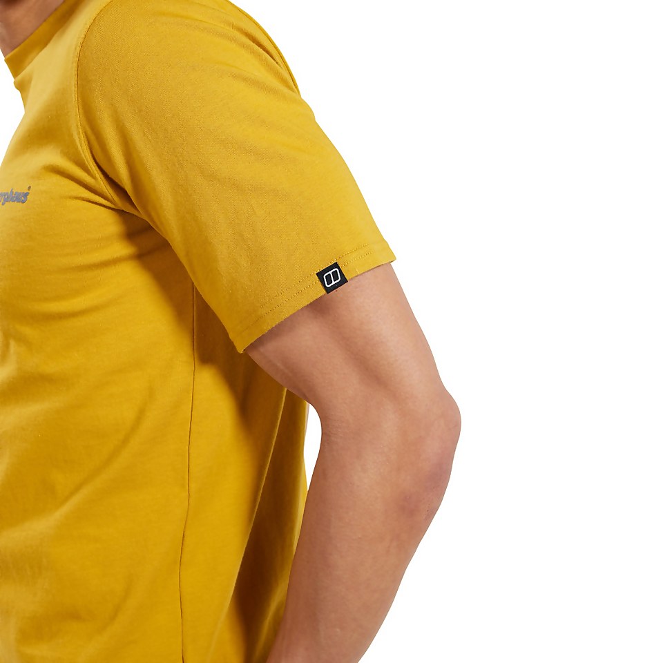Men's Organic Colour Logo T-Shirt Brown