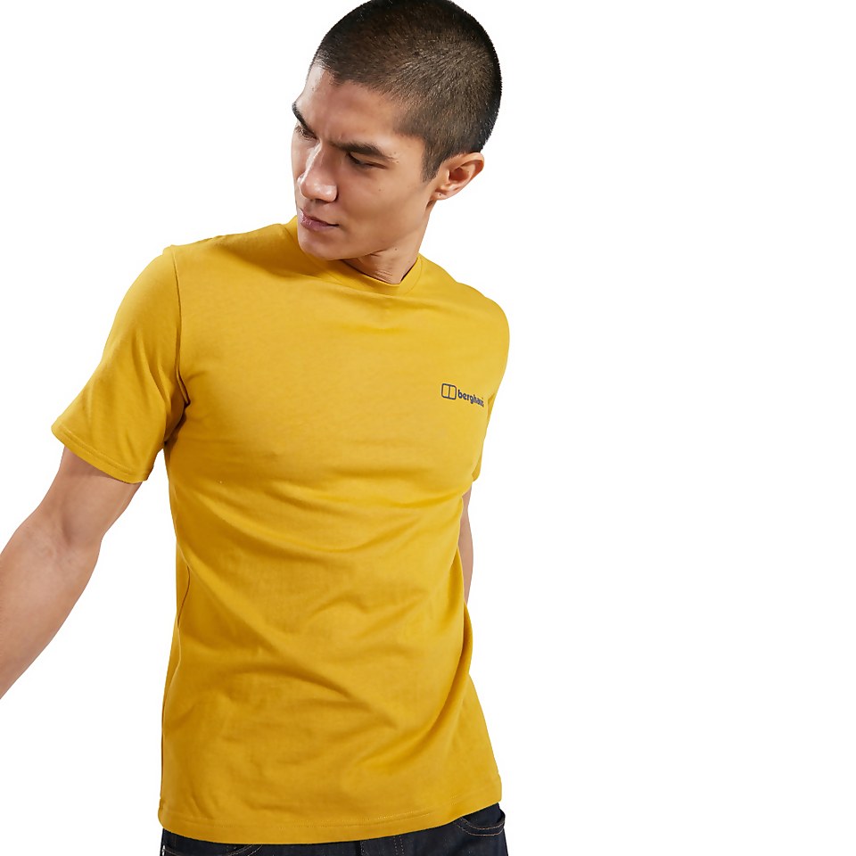 Men's Organic Colour Logo T-Shirt Brown