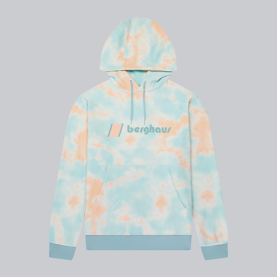 Unisex Heritage Logo Hoody - Pink / Light Blue