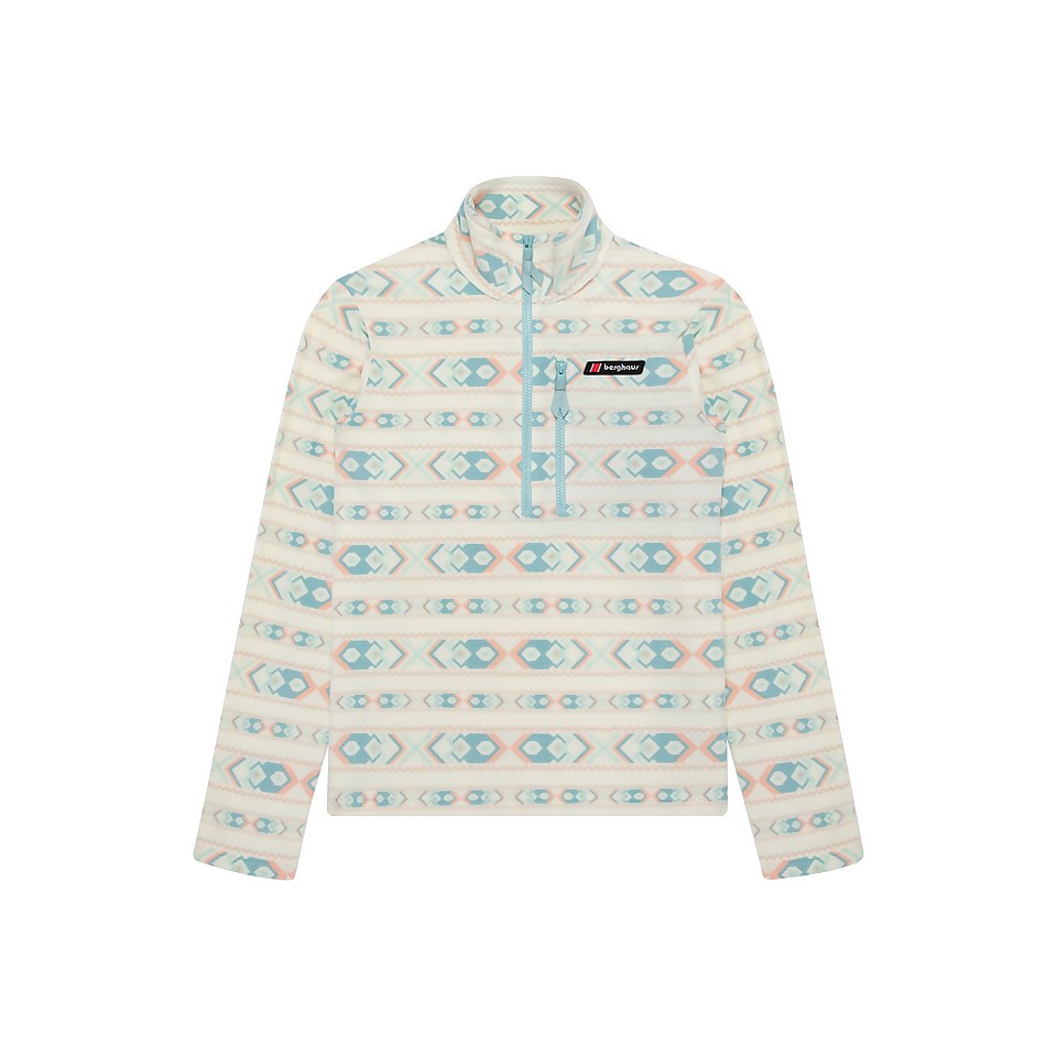 Unisex Prism Printed Trango Half Zip Fleece - Yellow / Blue