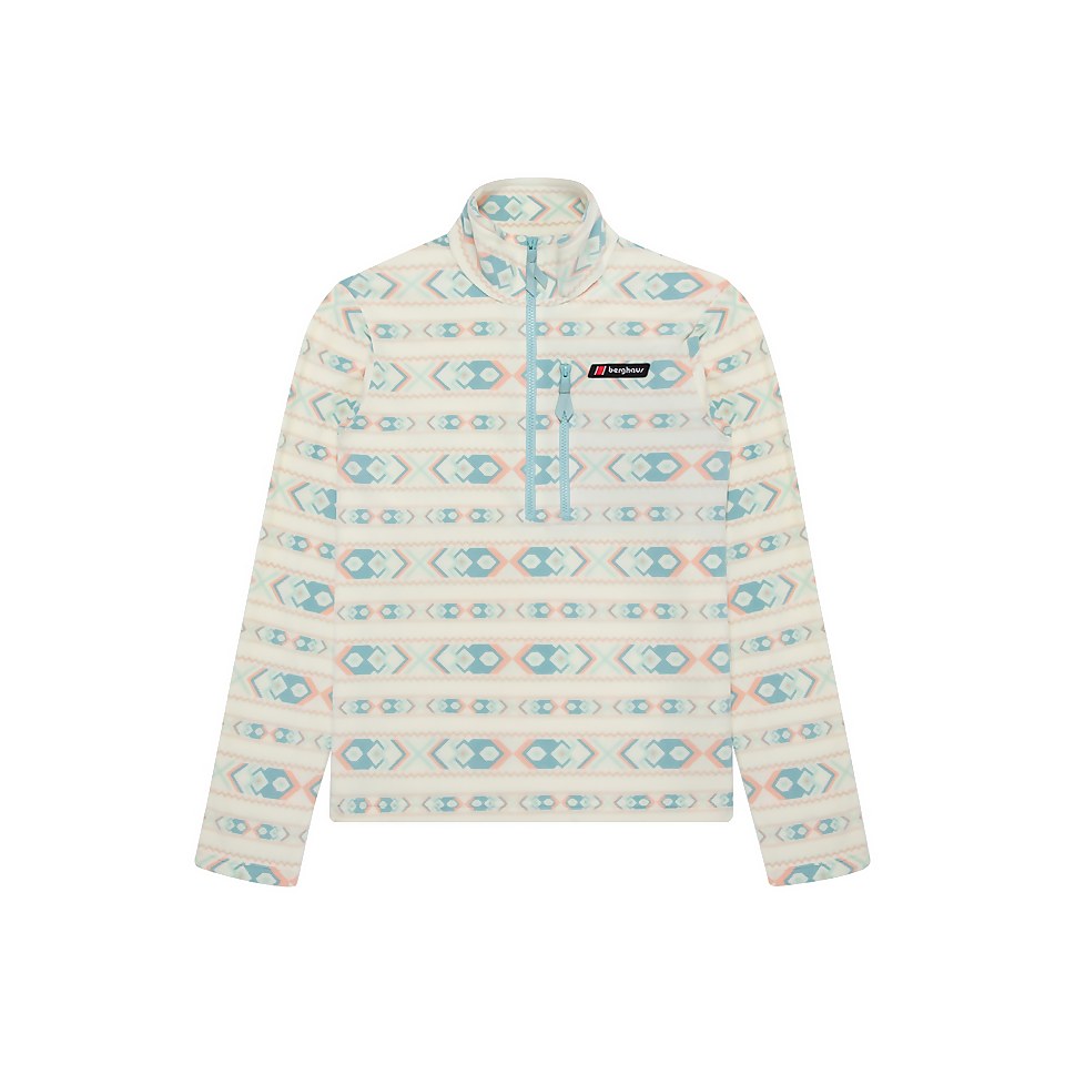 Unisex Prism Printed Trango Half Zip Fleece - Yellow / Blue