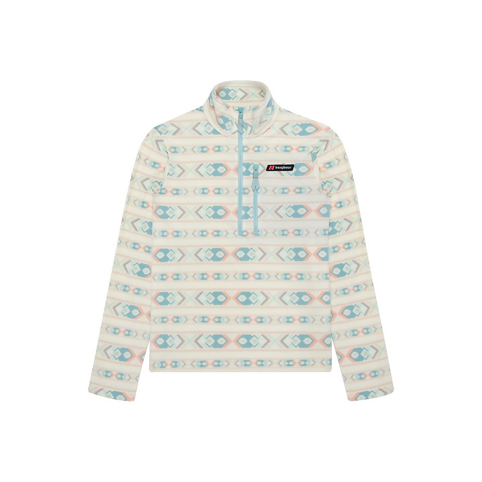 Unisex Prism Printed Trango Half Zip Fleece - Yellow / Blue