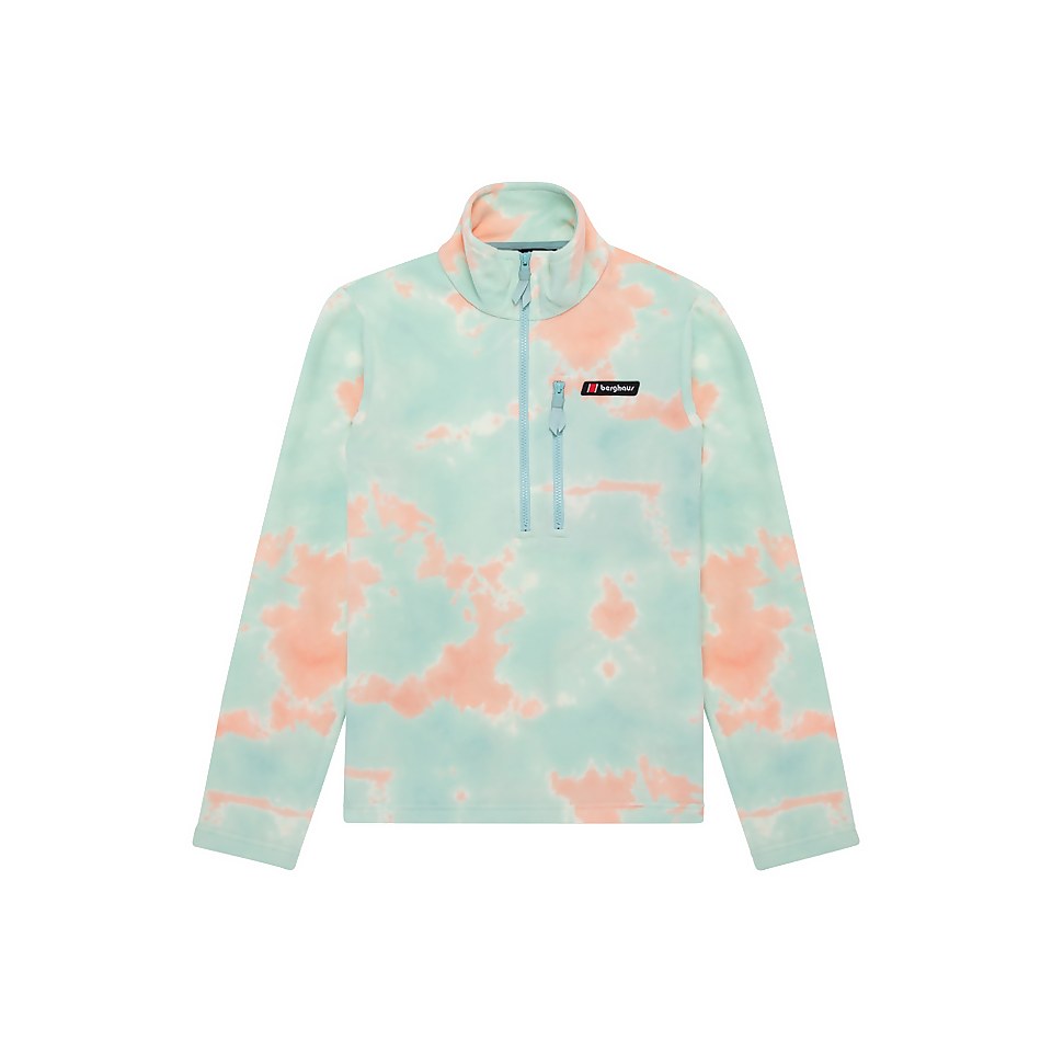 Unisex Prism Printed Trango Half Zip Fleece - Pink / Blue