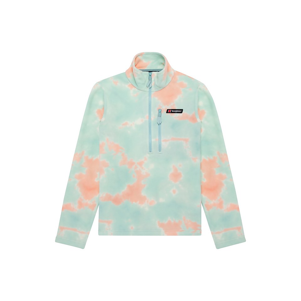 Unisex Prism Printed Trango Half Zip Fleece - Pink / Blue