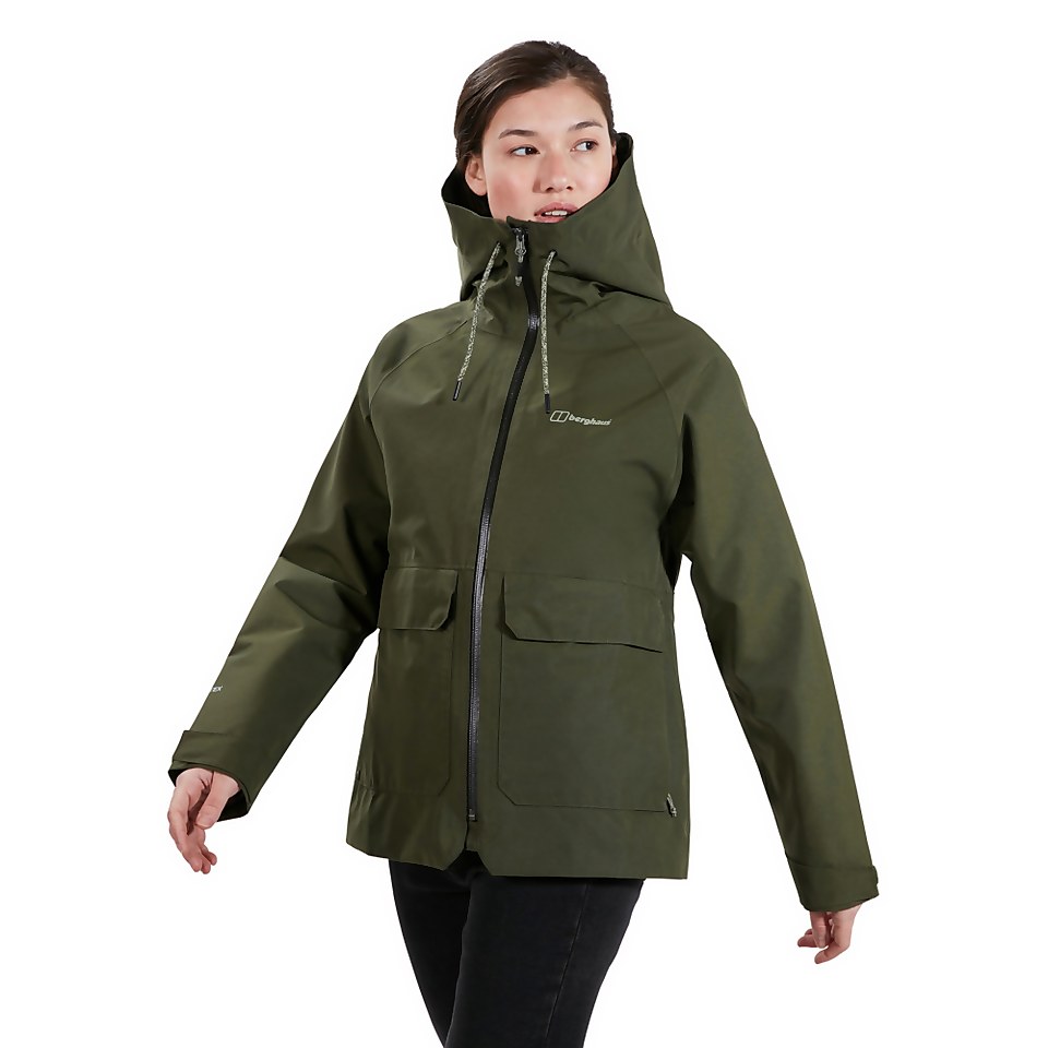Women's Highraise Waterproof Jacket - Green