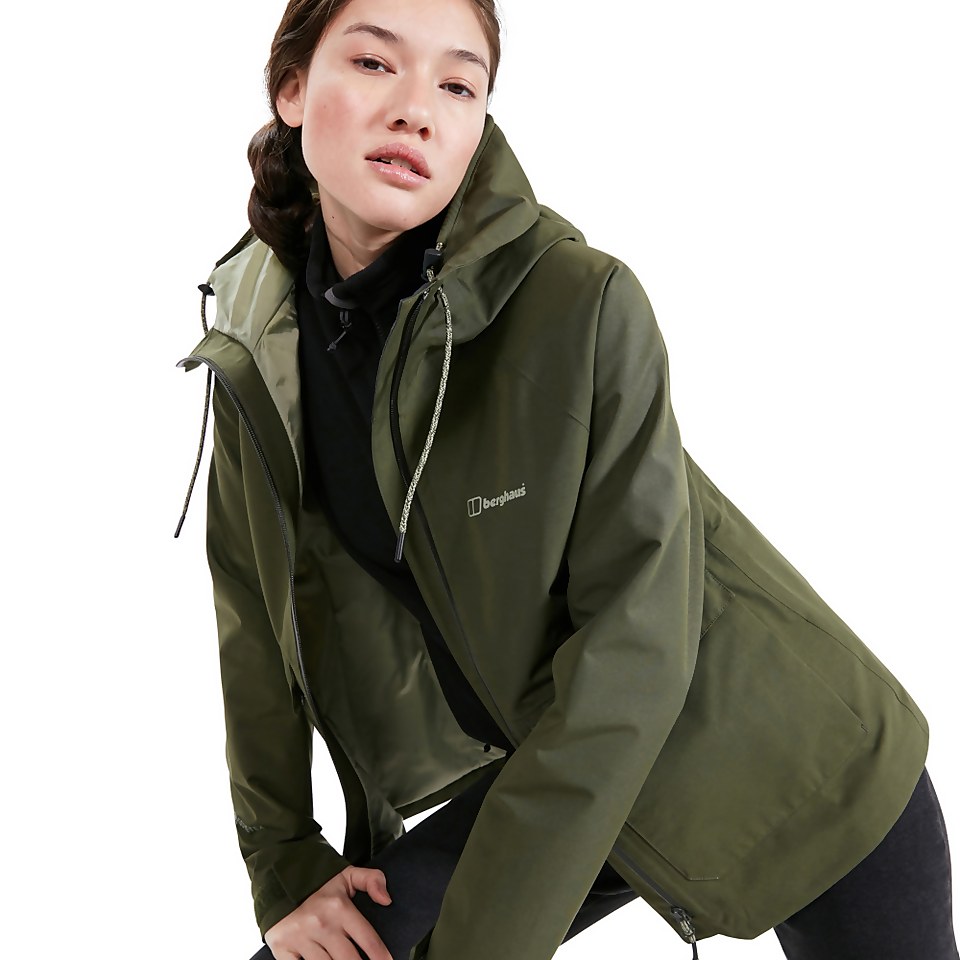 Women's Highraise Waterproof Jacket - Green