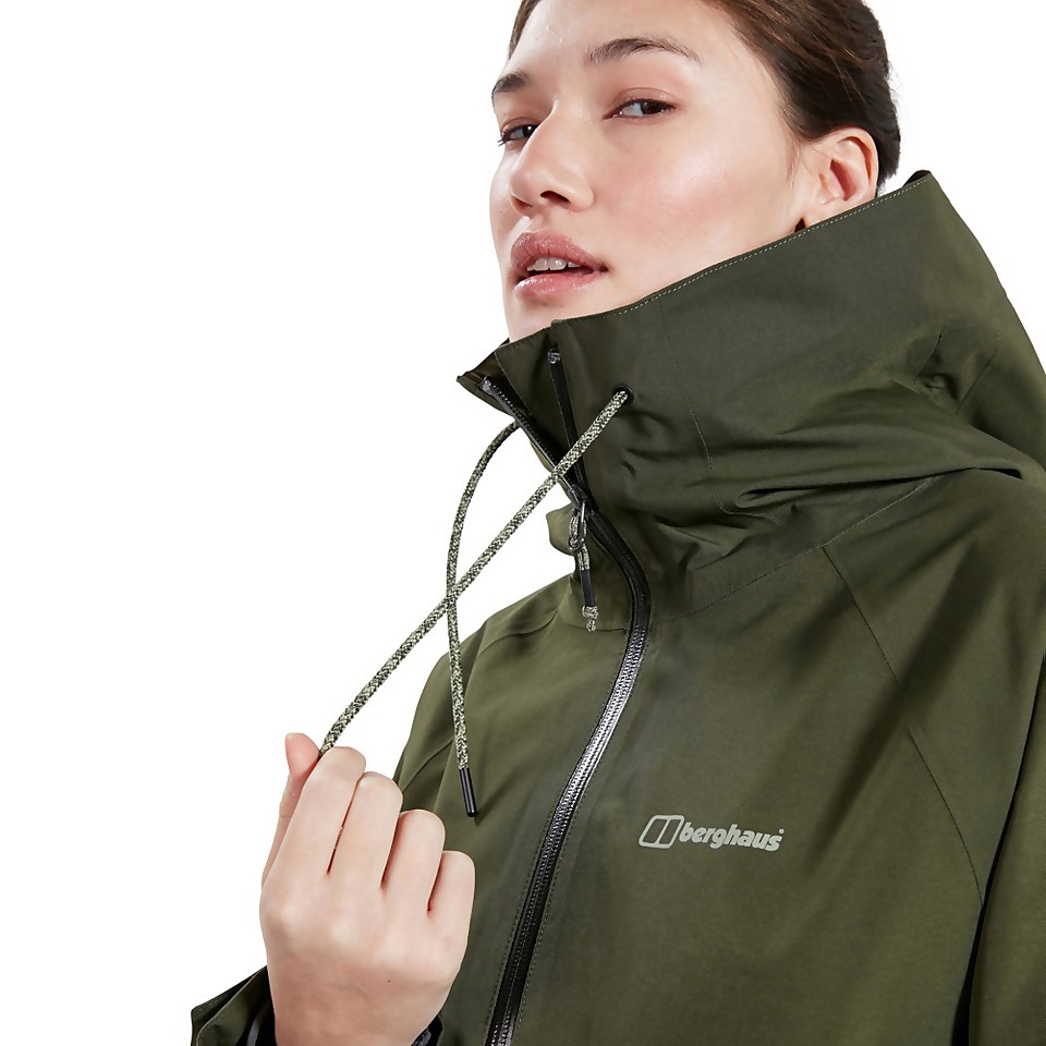 Women's Highraise Waterproof Jacket - Green