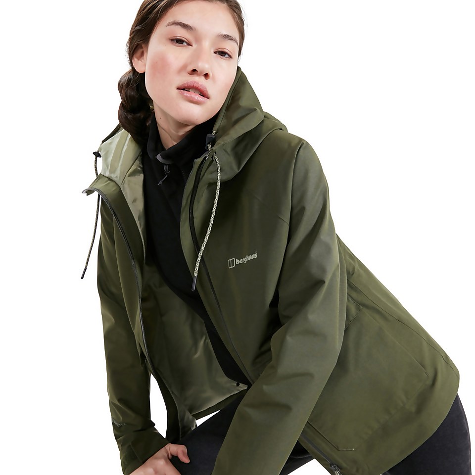 Women's Highraise Waterproof Jacket - Green