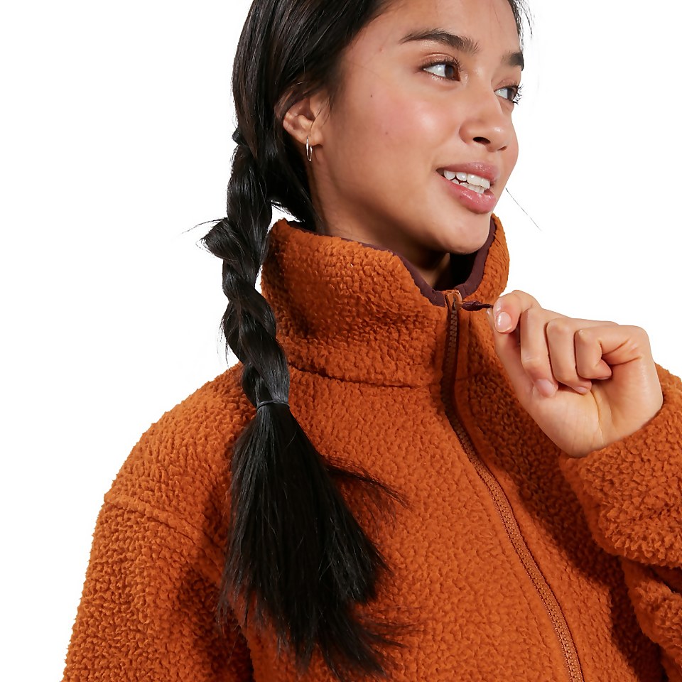 Women's Hawkser Half Zip Fleece - Brown
