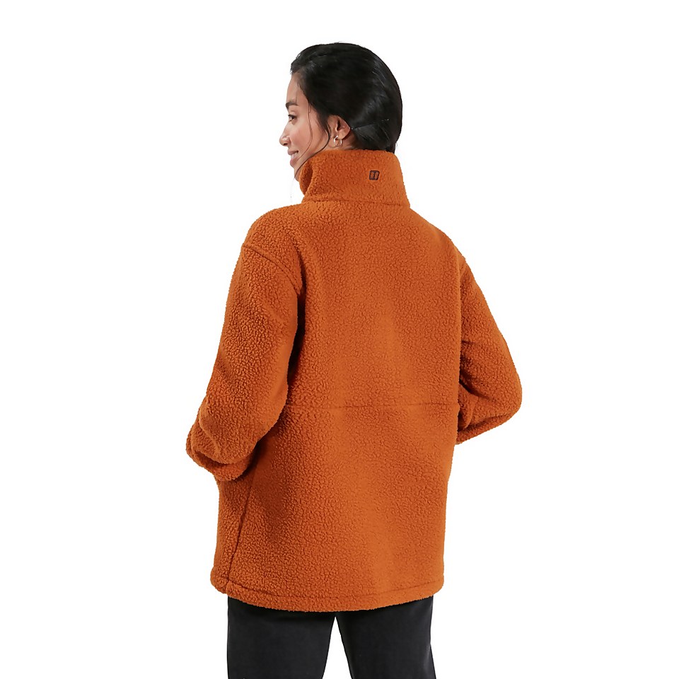 Women's Hawkser Half Zip Fleece - Brown