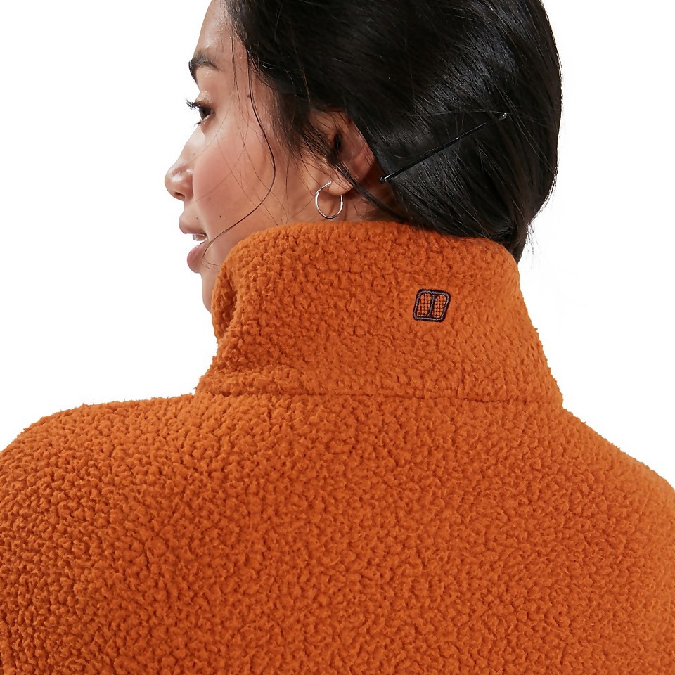 Women's Hawkser Half Zip Fleece - Brown