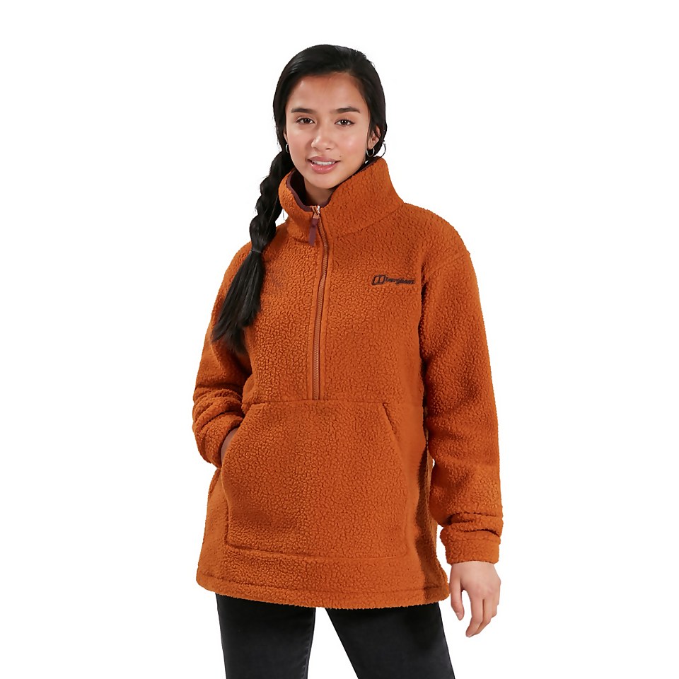 Women's Hawkser Half Zip Fleece - Brown