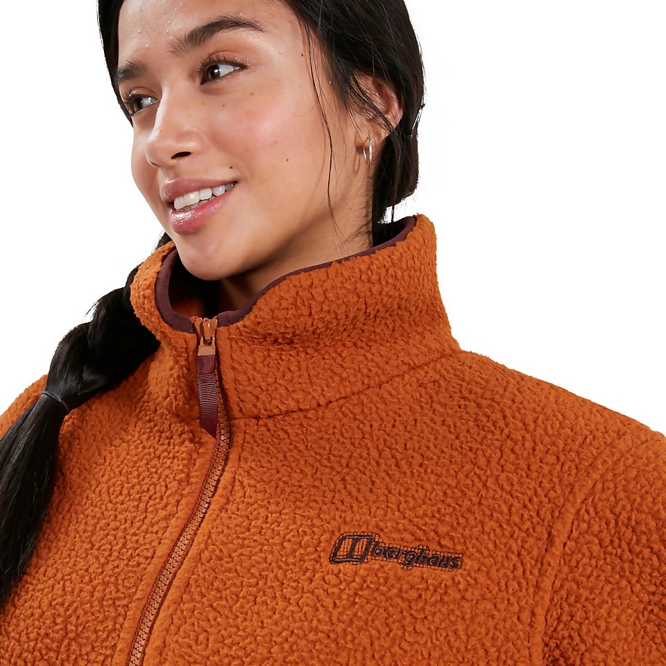 Women's Hawkser Half Zip Fleece - Brown