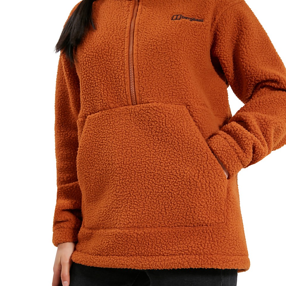 Women's Hawkser Half Zip Fleece - Brown