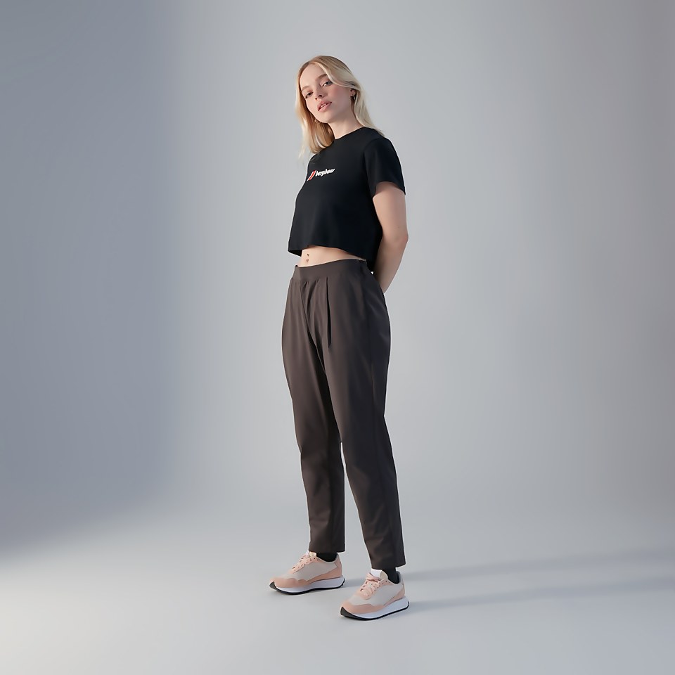 Women's Crop Short Sleeve Tee - Black