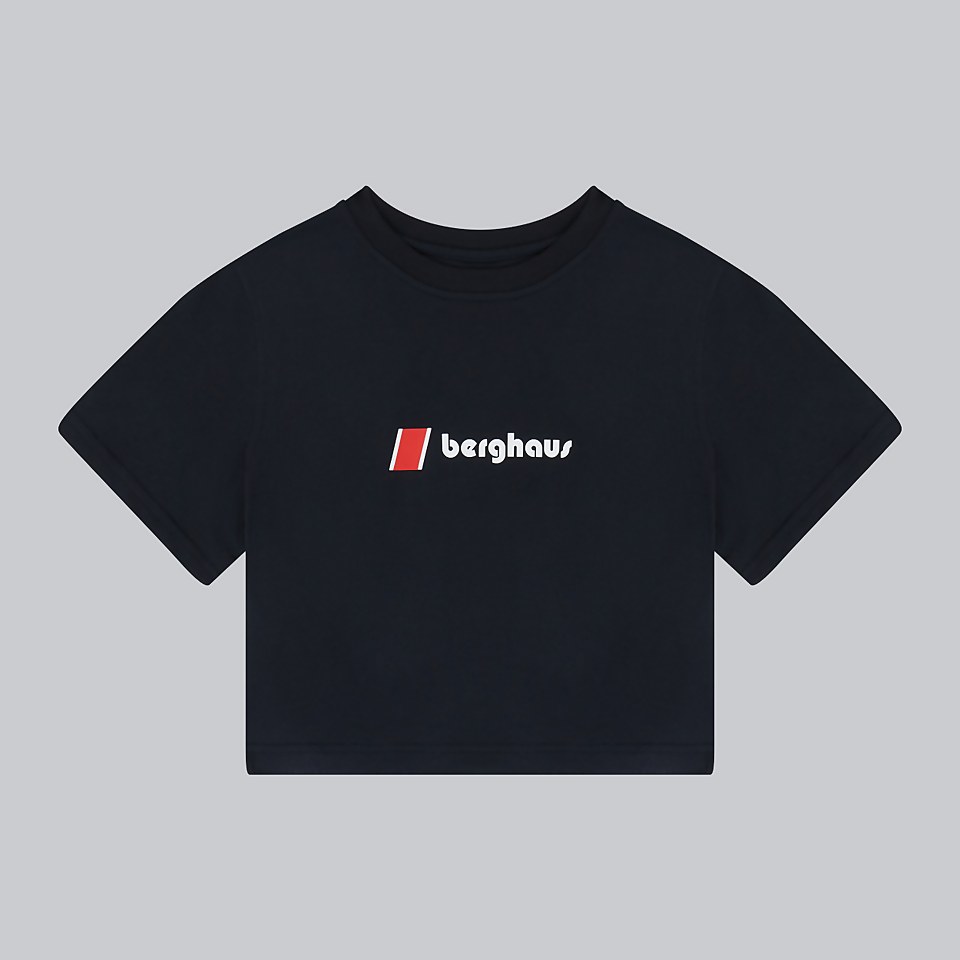 Women's Crop Short Sleeve Tee - Black