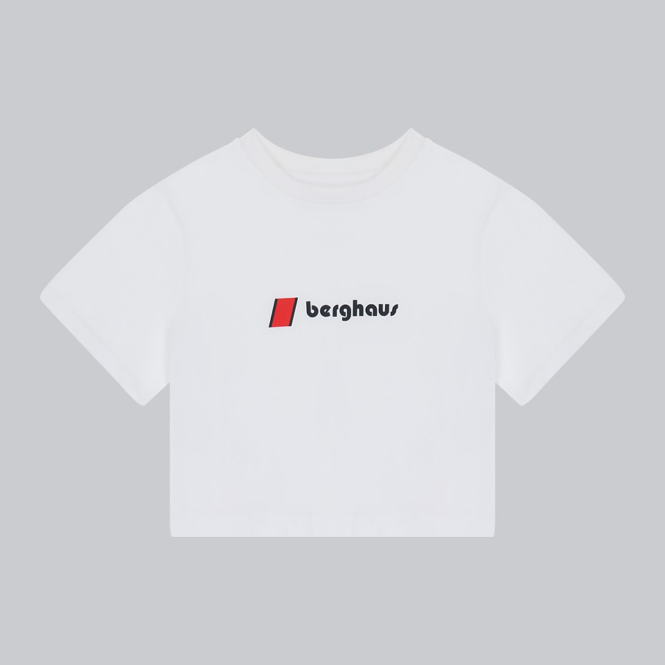 Women's Crop Short Sleeve Tee - White