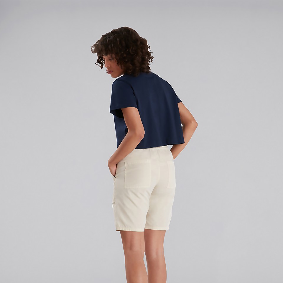 Women's Crop Short Sleeve Tee - Dark Blue