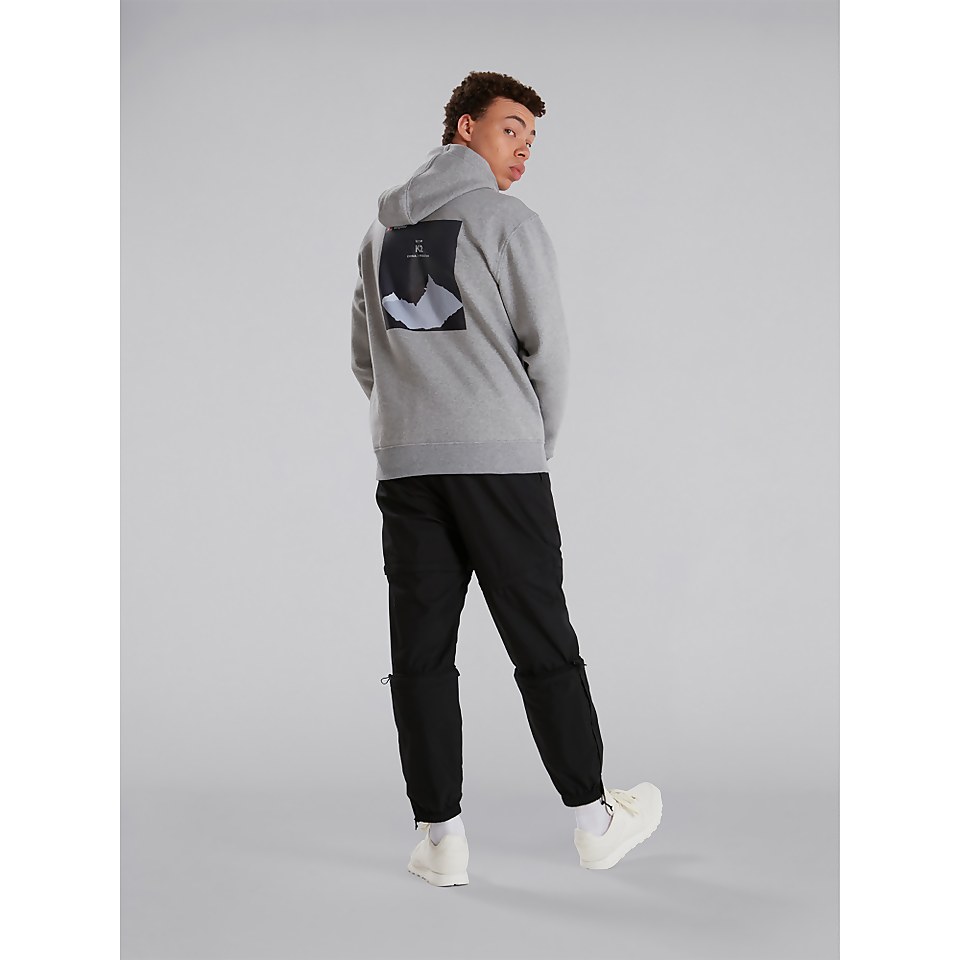 BERGHAUS HERITAGE BACK PRINT HOODY AU DKGRY/DKGRY