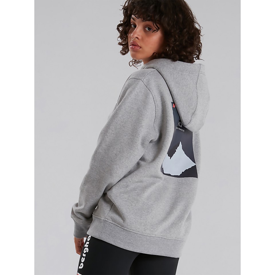 BERGHAUS HERITAGE BACK PRINT HOODY AU DKGRY/DKGRY