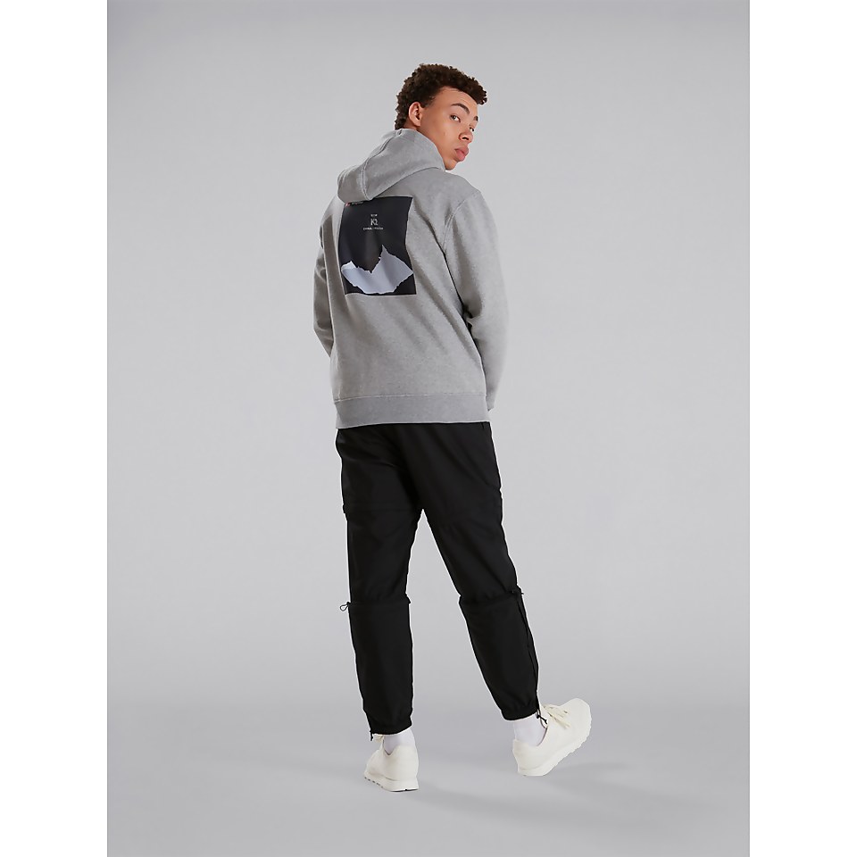BERGHAUS HERITAGE BACK PRINT HOODY AU DKGRY/DKGRY