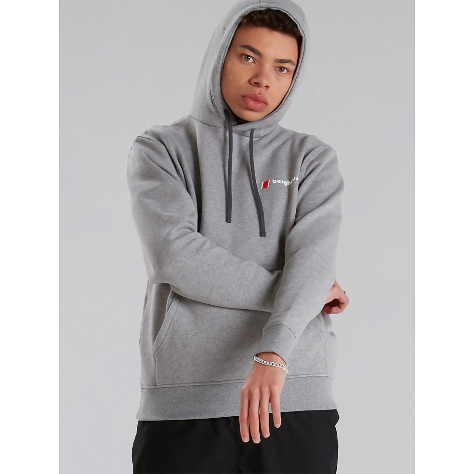 BERGHAUS HERITAGE BACK PRINT HOODY AU DKGRY/DKGRY
