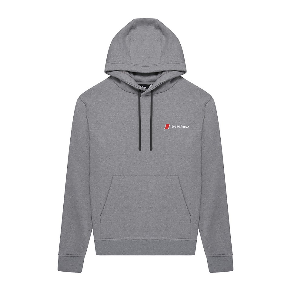 BERGHAUS HERITAGE BACK PRINT HOODY AU DKGRY/DKGRY