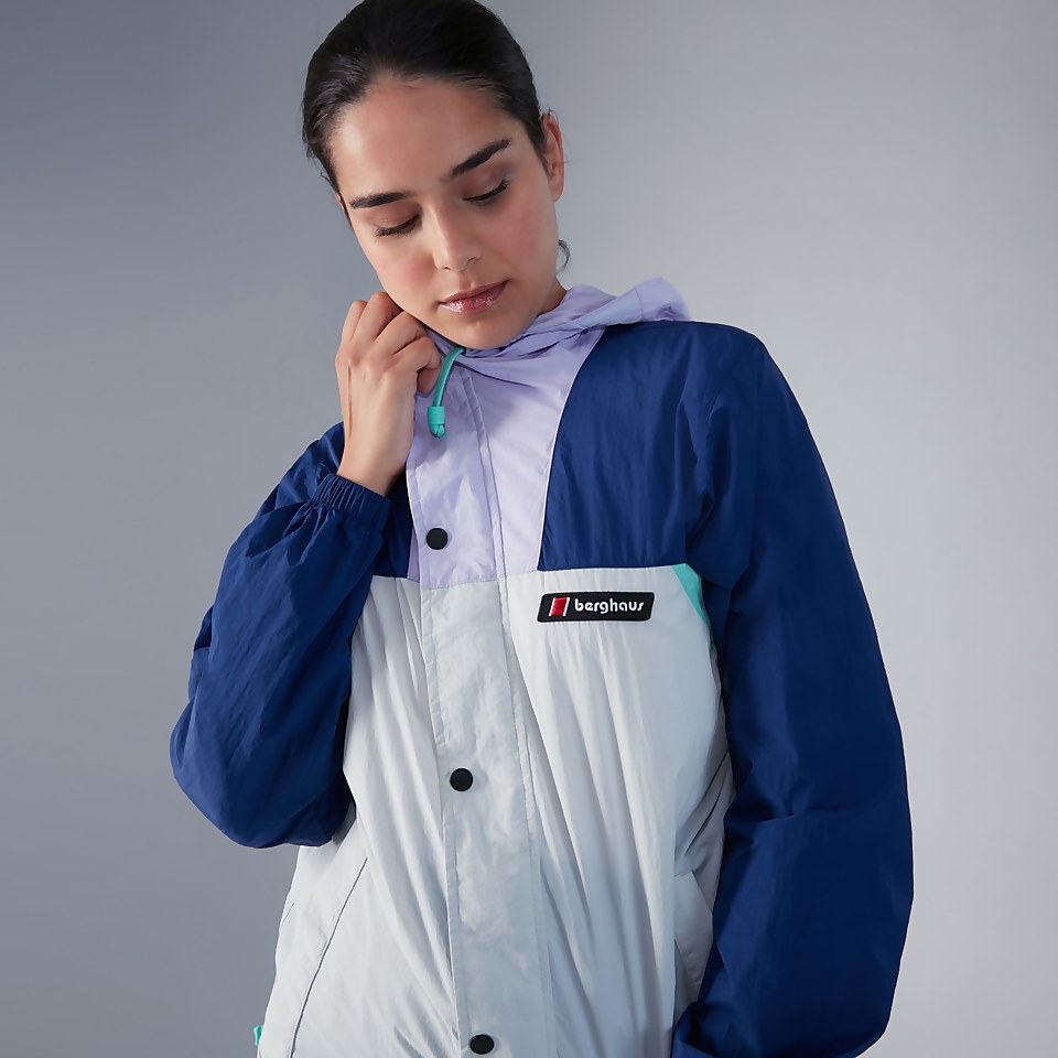 Unisex Windbreaker 21 Jacket - Light Grey / Dark Blue