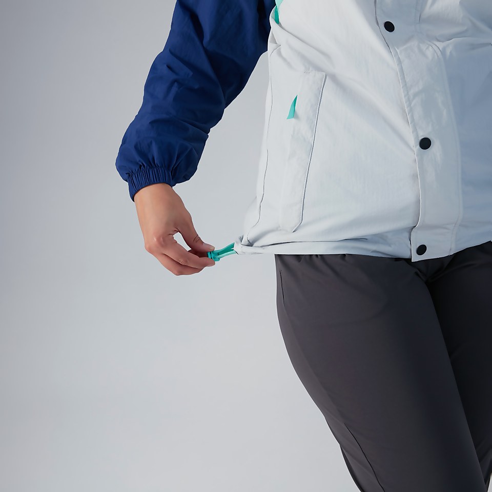Unisex Windbreaker 21 Jacket - Light Grey / Dark Blue