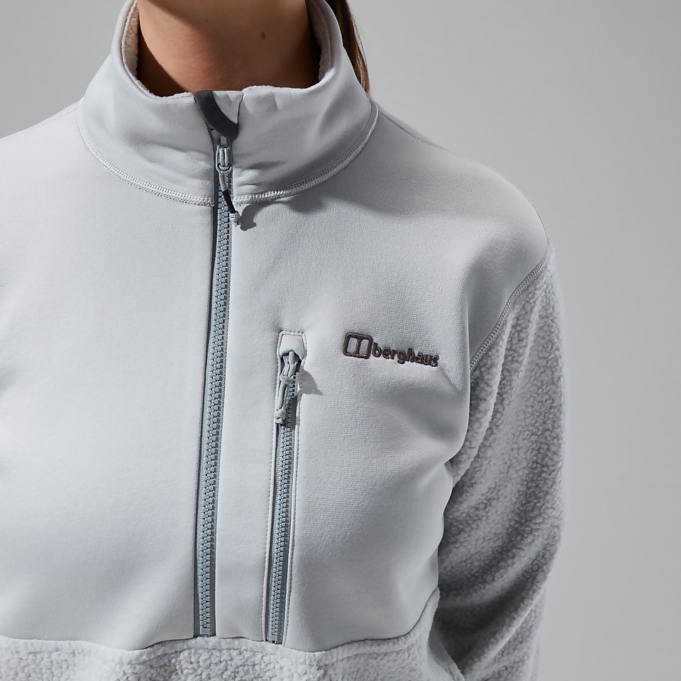 Fadley Half Zip Fleece für Damen - Hellgrau