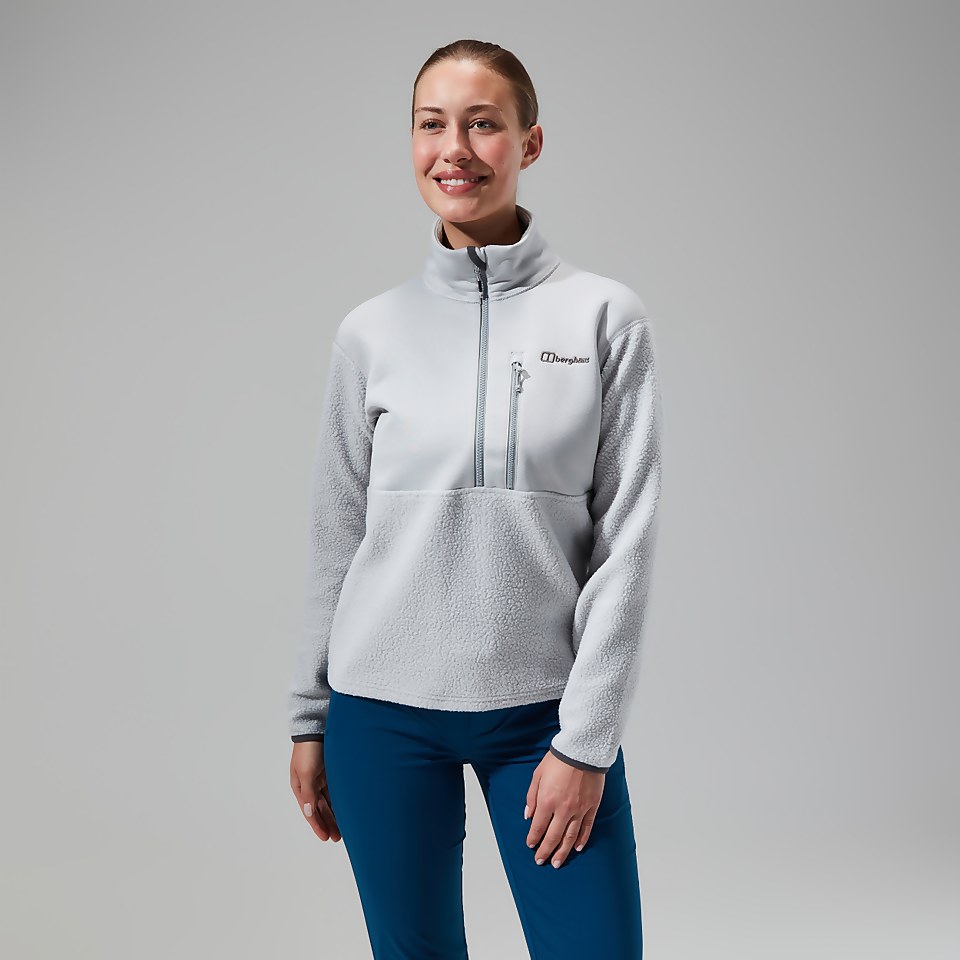 Fadley Half Zip Fleece für Damen - Hellgrau