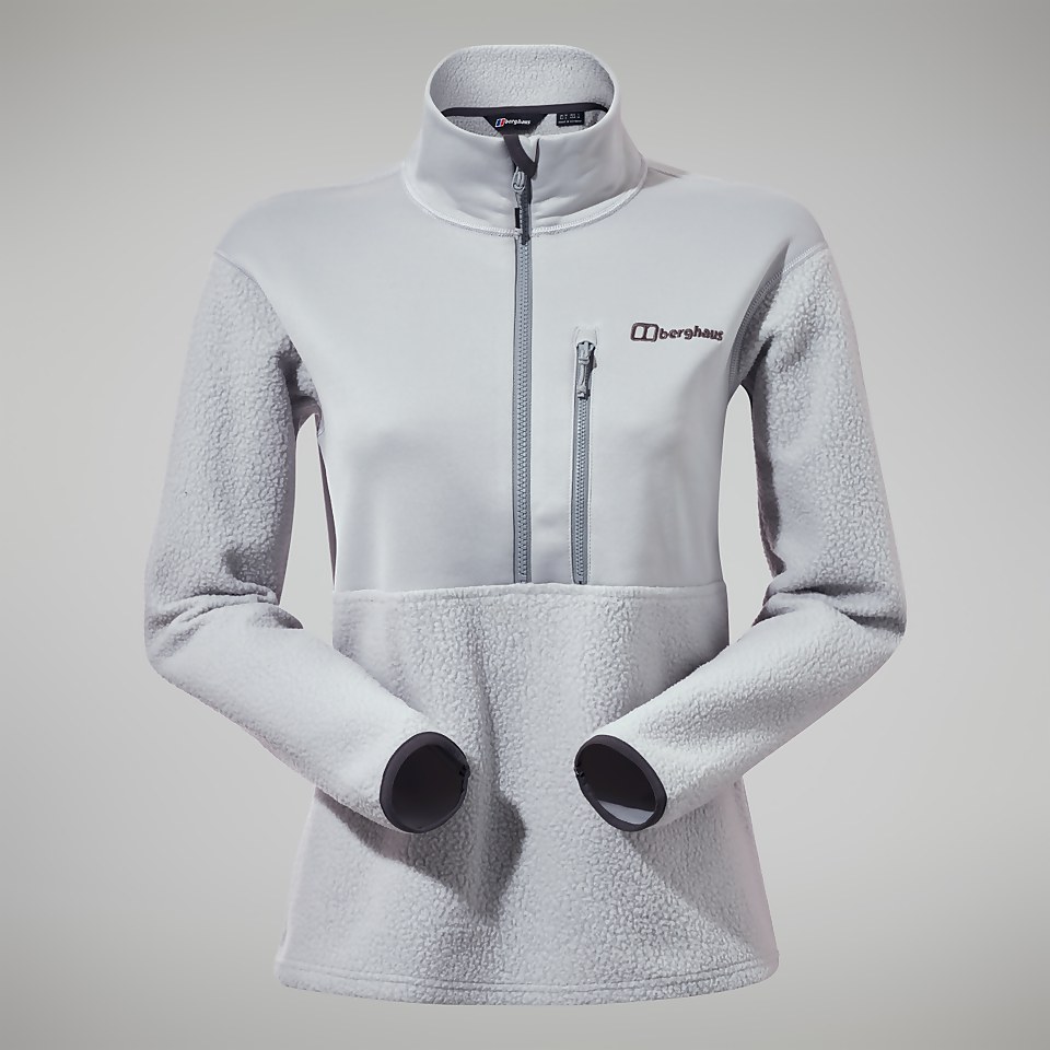 Fadley Half Zip Fleece für Damen - Hellgrau