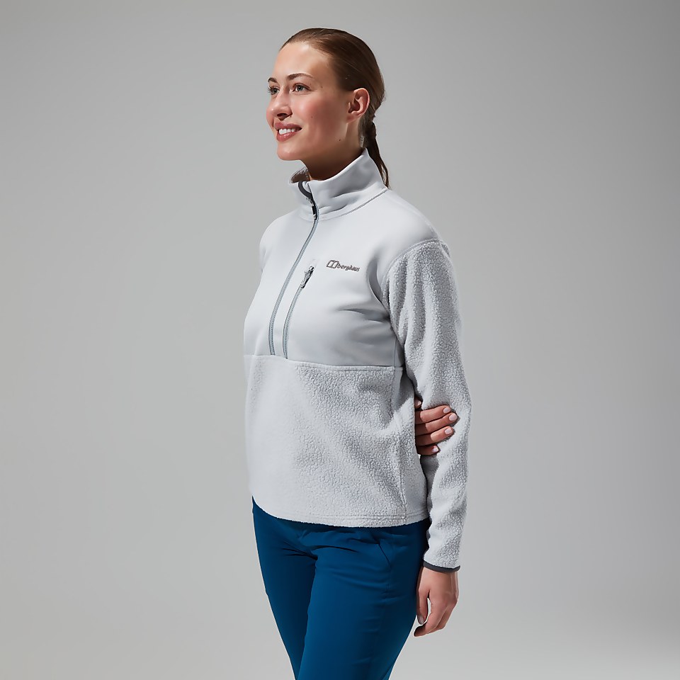 Fadley Half Zip Fleece für Damen - Hellgrau