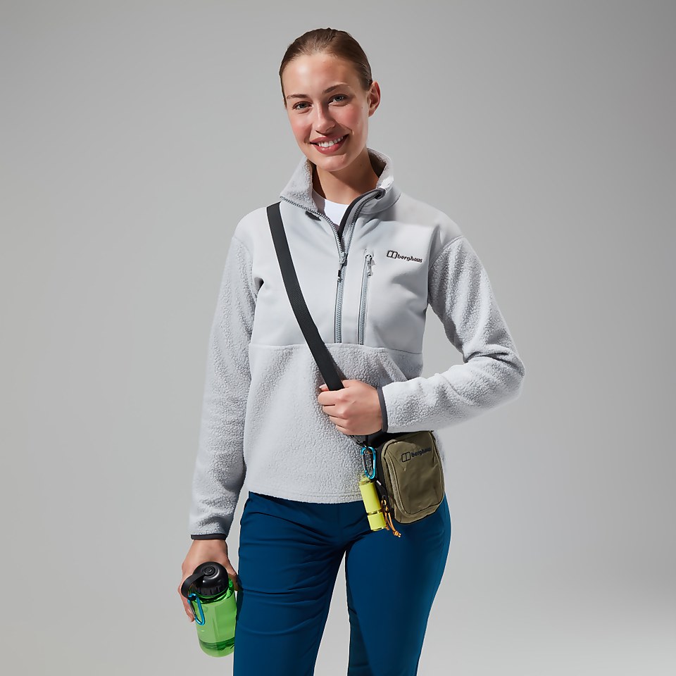 Fadley Half Zip Fleece für Damen - Hellgrau