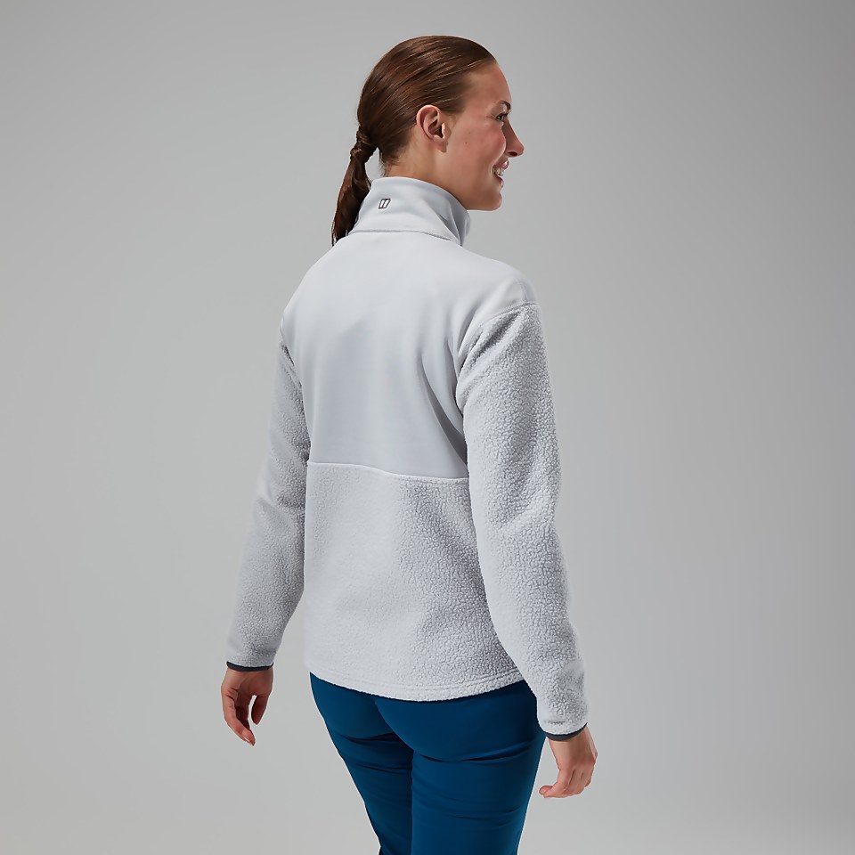 Fadley Half Zip Fleece für Damen - Hellgrau