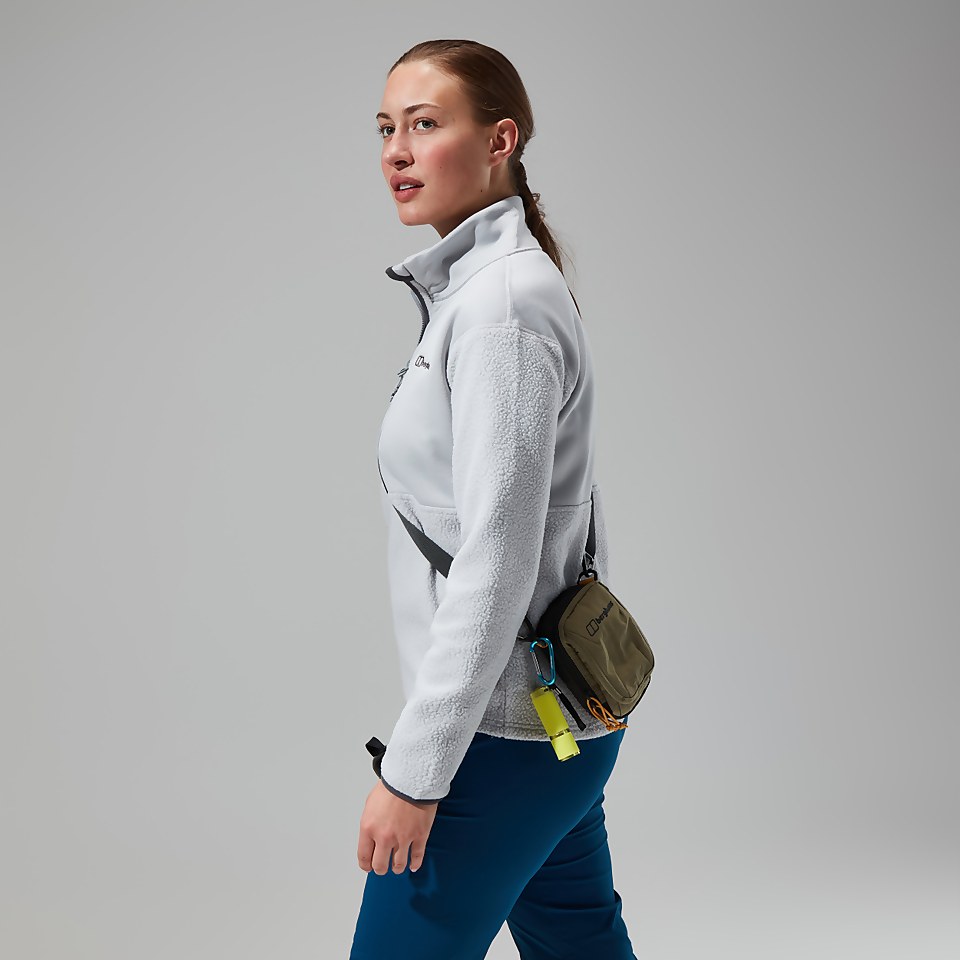Fadley Half Zip Fleece für Damen - Hellgrau