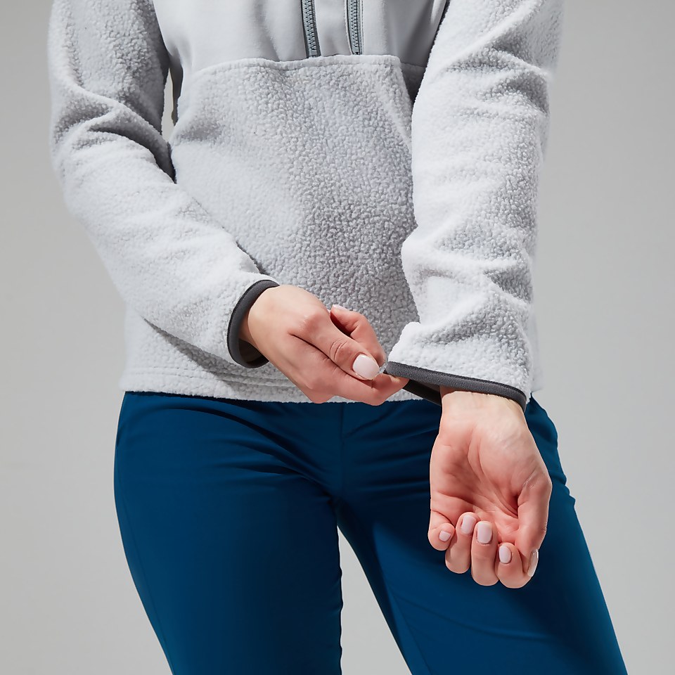 Fadley Half Zip Fleece für Damen - Hellgrau