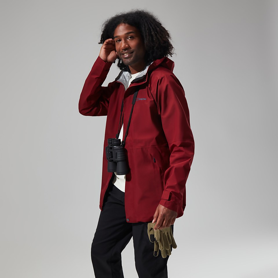 Men's Charn Shell Jacket - Dark Red