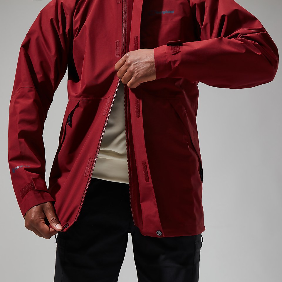 Men's Charn Shell Jacket - Dark Red