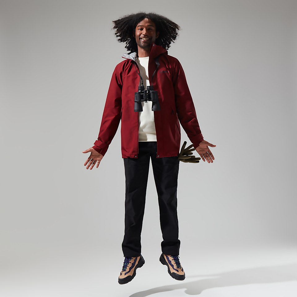 Men's Charn Shell Jacket - Dark Red