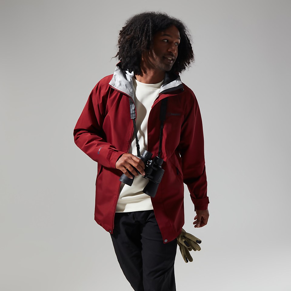 Men's Charn Shell Jacket - Dark Red